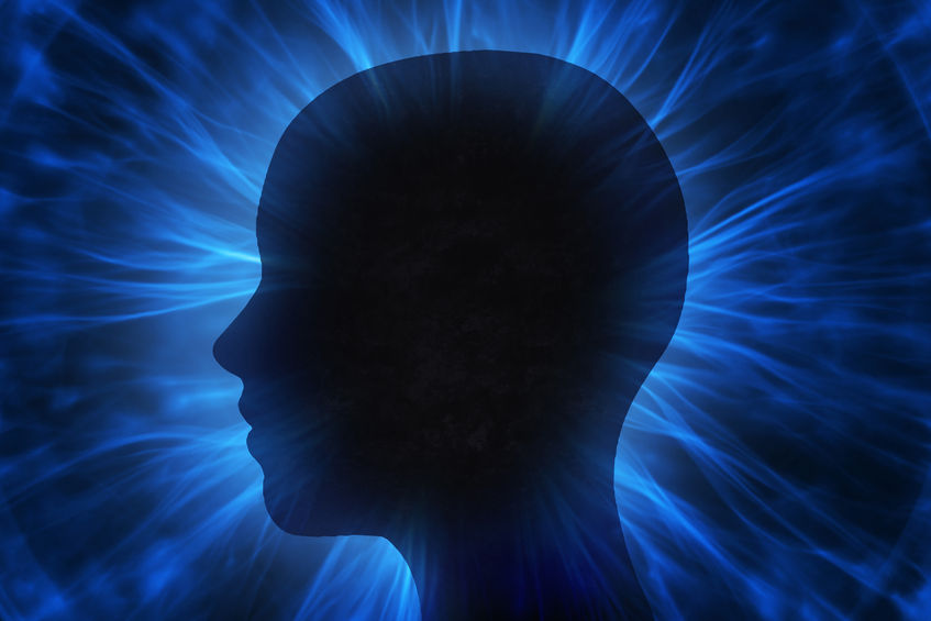 Human Head With Energy Beams